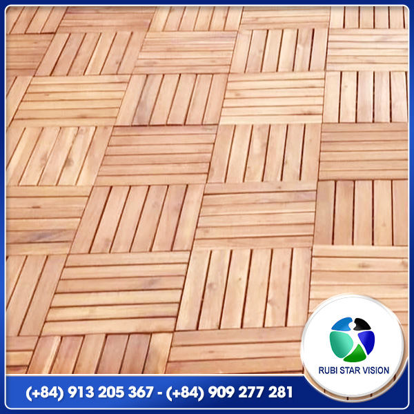 Deck tile - Acacia - 6 slats
